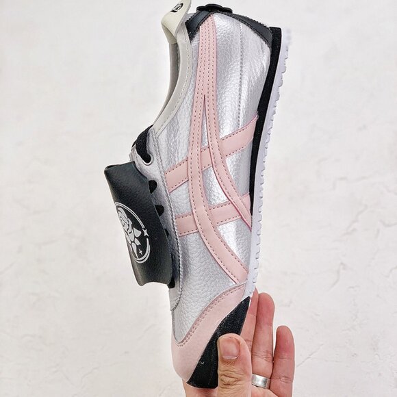 Onitsuka Tiger Pink And Silver Sneakers - Picture 4 of 9